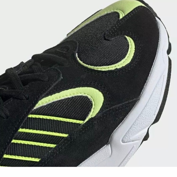 Adidas Yung 1 Black Neon Yellow Mens shoes - Picture 3 of 7